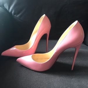 Christian Louboutins pink shoes only worn twice!